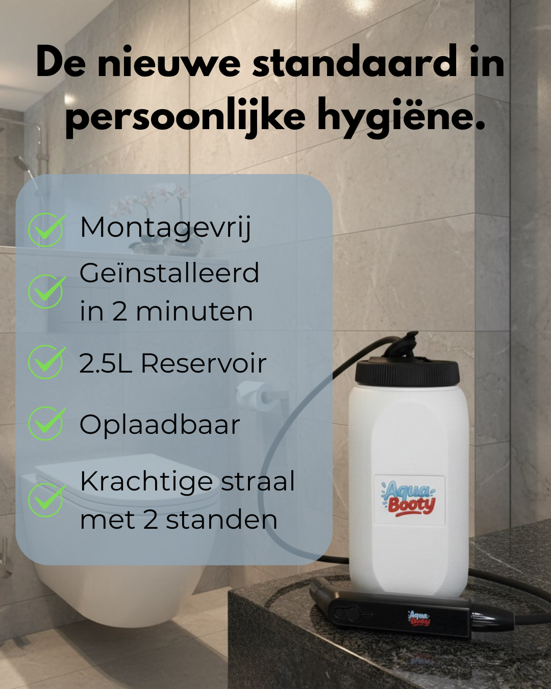 AquaBooty Montagevrij Bidet