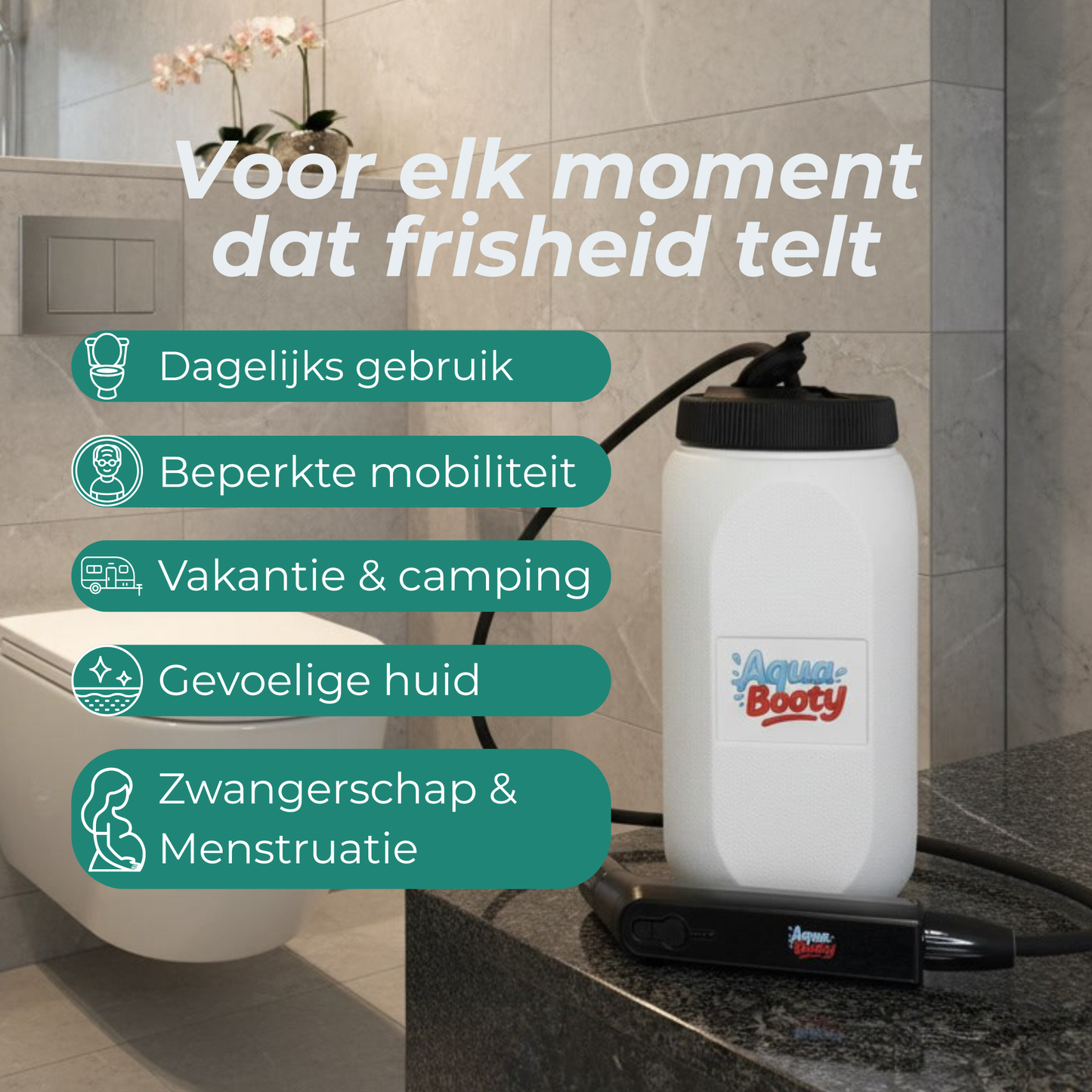 AquaBooty Montagevrij Bidet